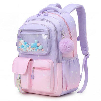 Schulrucksack Mädchen 1.-6. Klasse Rosa-Violett – Leicht & Ergonomisch