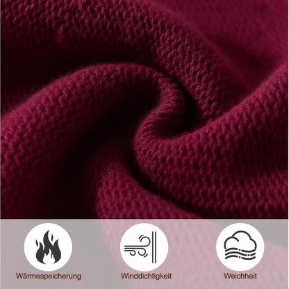 Strickmütze Unisex Rot Polyester