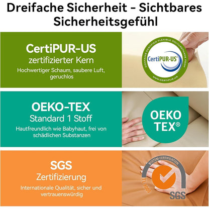 Echtleder Relaxsessel mit Liegefunktion – Komfortabler Fernsehsessel Grau