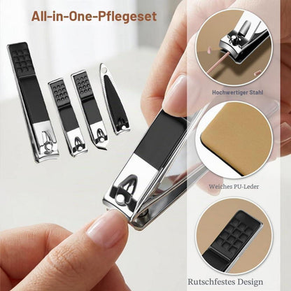Maniküre Set 24-teilig Edelstahl – Nagelpflege Set mit Tasche