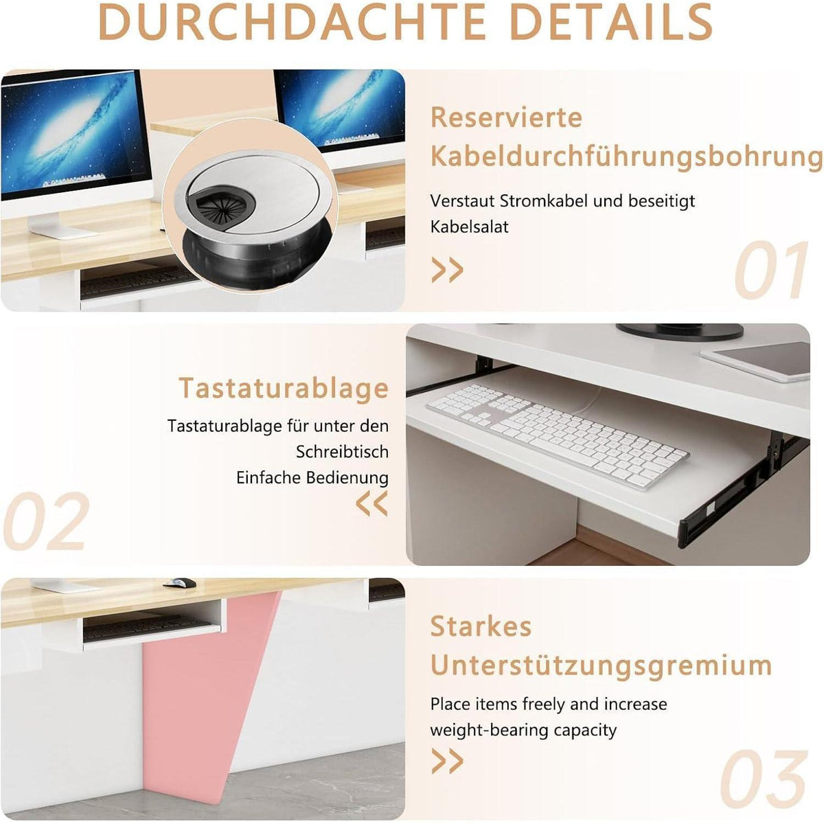 Moderne Empfangstheke Schwarz 200x60x100cm – Rezeptionstresen