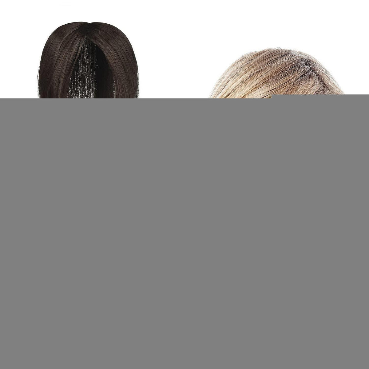 Haar Topper mit 3 Clips – Naturschwarz, 25cm für mehr Volumen