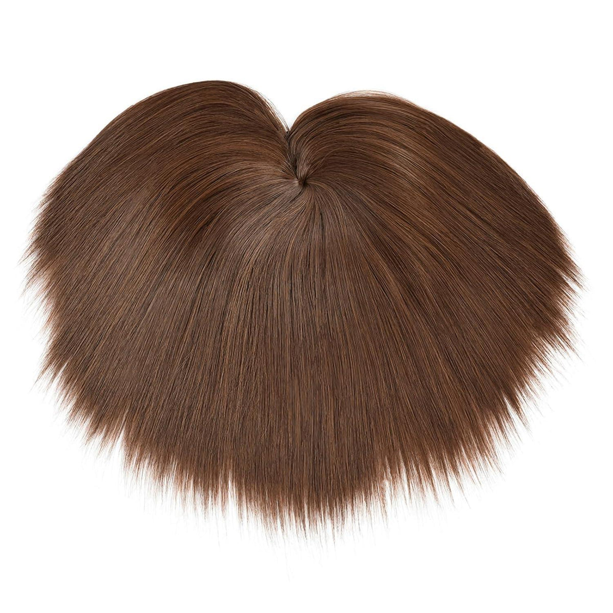 Haar Topper Damen 15cm Dunkelrotbraun Synthetik Haarteil