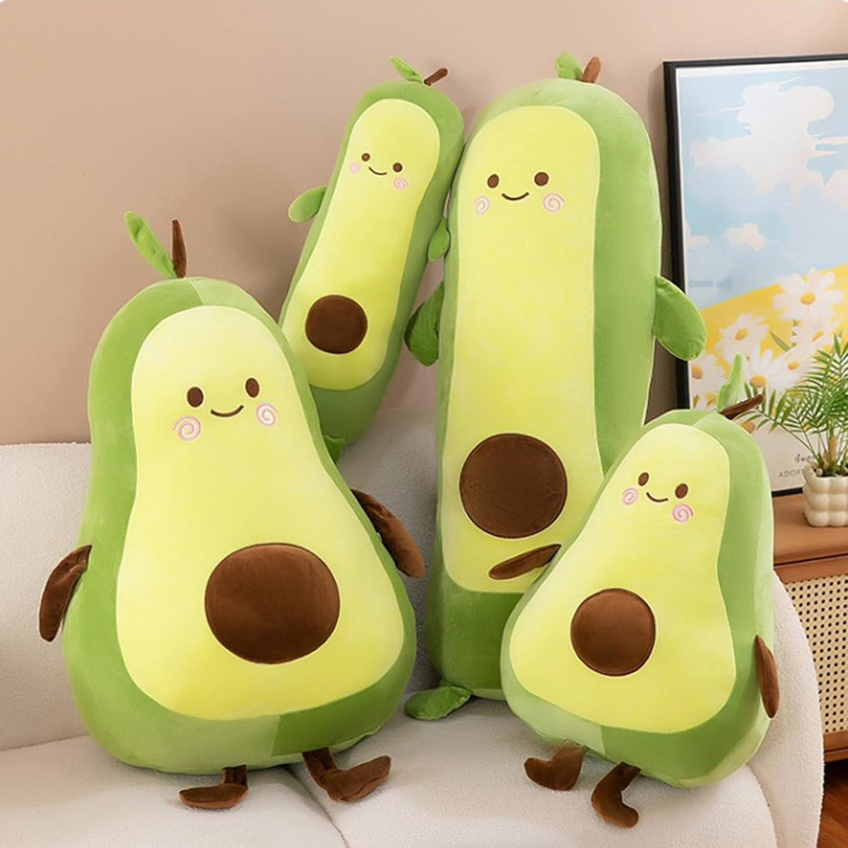Avocado Kuscheltier 50cm - Weiches Plüschkissen für Kinder