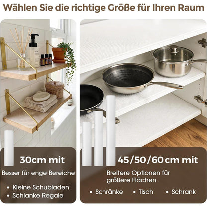 Antirutschmatte Schublade 30x300 cm – Küchenmatte, Transparent