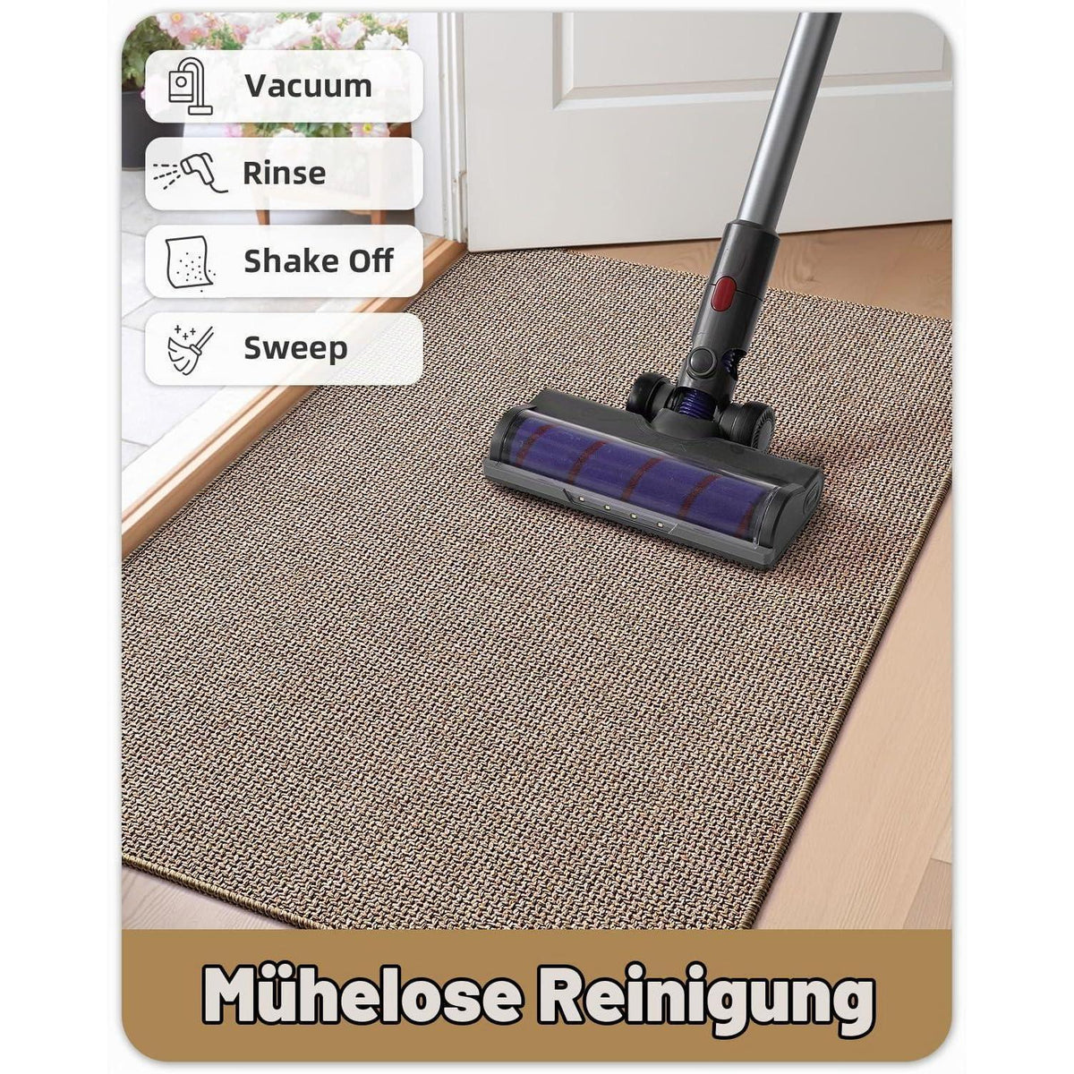 Schmutzfangmatte Innen 60x90cm – Anthrazitgrau & Kamelbraun