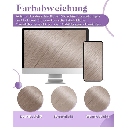 Echthaar Tressen Blond 60cm – Zum Einnähen #60