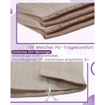 Echthaar Tressen Extensions Blond #60 – 45cm, 100g