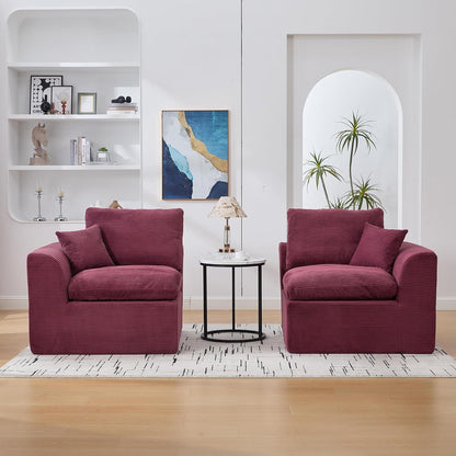 Compressed Cordstoff Sofa – Einzelsitzer & Zweisitzer