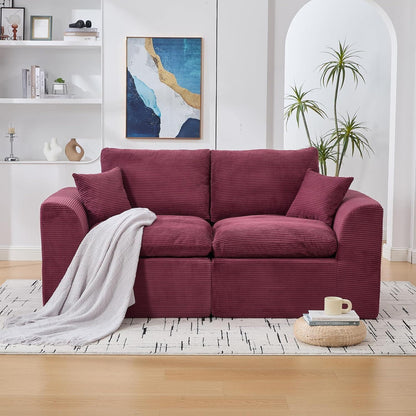 Compressed Cordstoff Sofa – Einzelsitzer & Zweisitzer