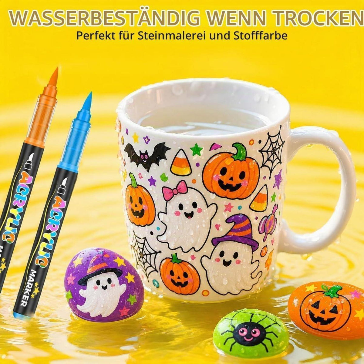 Acrylstifte Set 330 Farben – Wasserfest für Stein, Holz & mehr