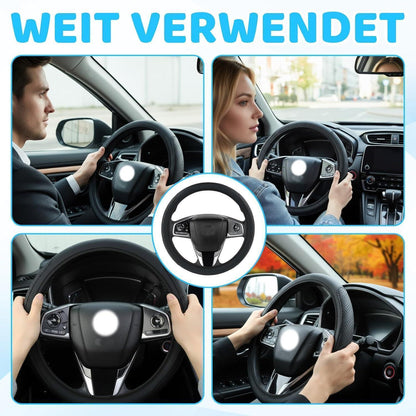 Lenkradbezug 38cm Schwarz – Komfort & Stil in Lederoptik