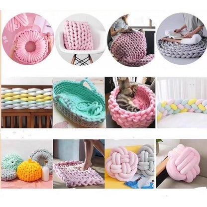 Grobstrickdecke Dunkelgrau - 500g Handstrickgarn für kuschelige Projekte