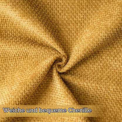 Gelber Chenille Kissenbezug 2er Set 30x50 cm