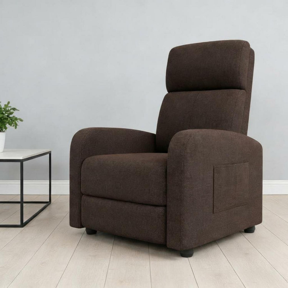 Relaxsessel mit Liegefunktion – Braun