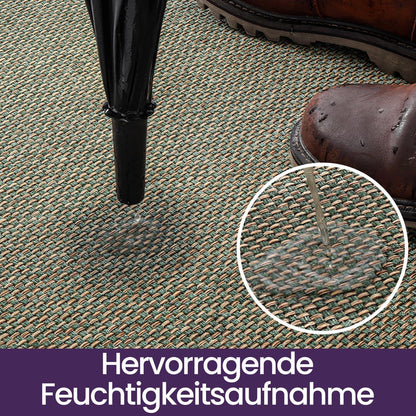 Fußmatte Innen Grün 90x140 cm – Rutschfest & Saugstark