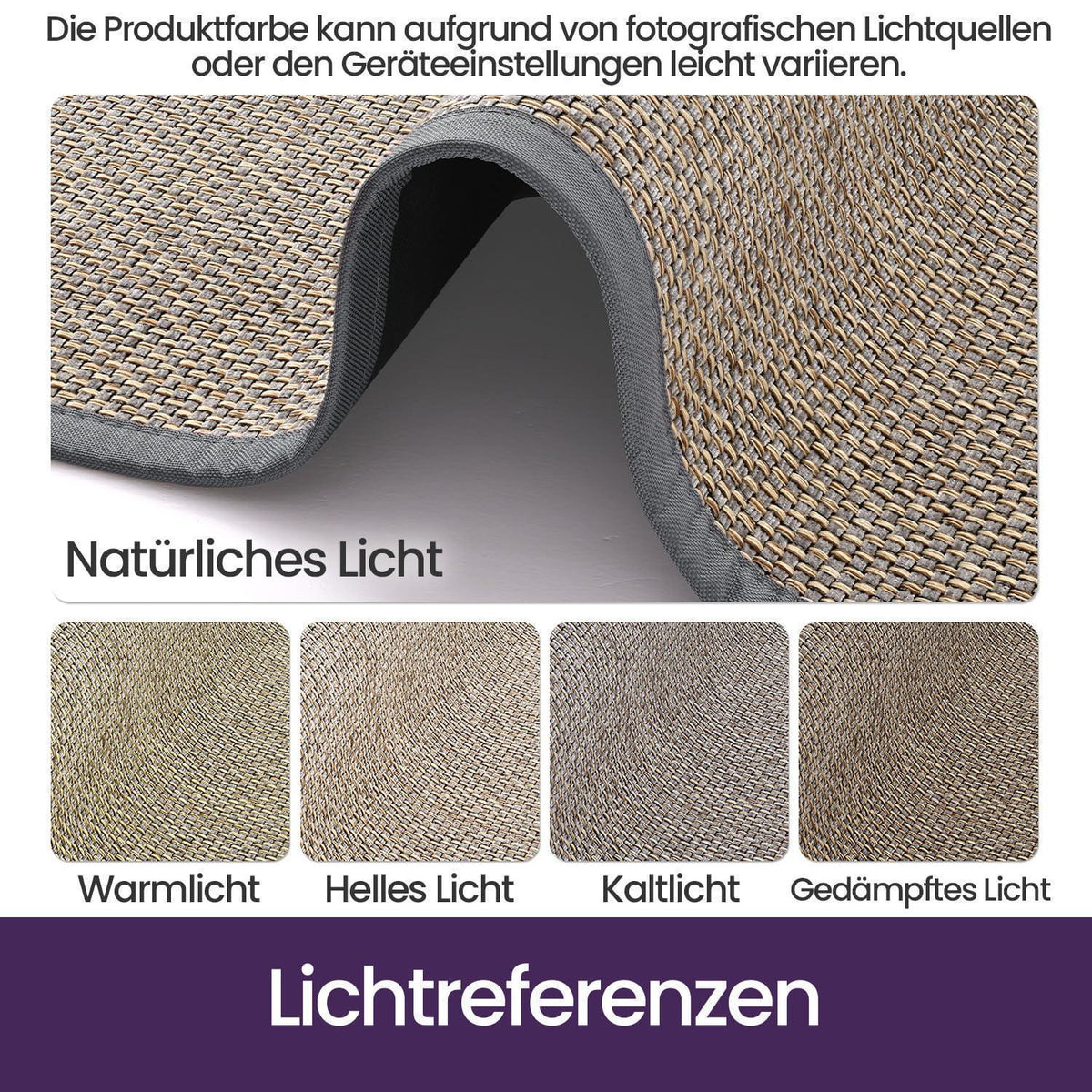 Fußmatte Grau 90x140 cm – Rutschfest & Saugstark für Innen