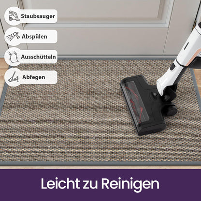 Fußmatte Grau 90x140 cm – Rutschfest & Saugstark für Innen