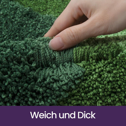 Badematte 50x80 cm rutschfest, weich & saugfähig – Waldgrün