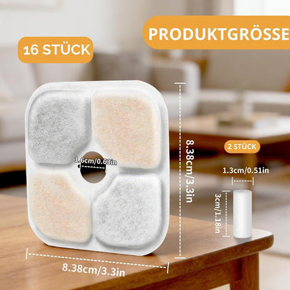 Katzenbrunnen Filter 16er Set für Catit Pixi 2,5L