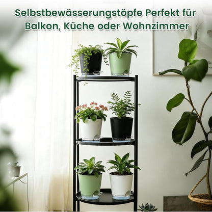 Selbstbewässerungstöpfe 5er Set mit Wasseranzeige
