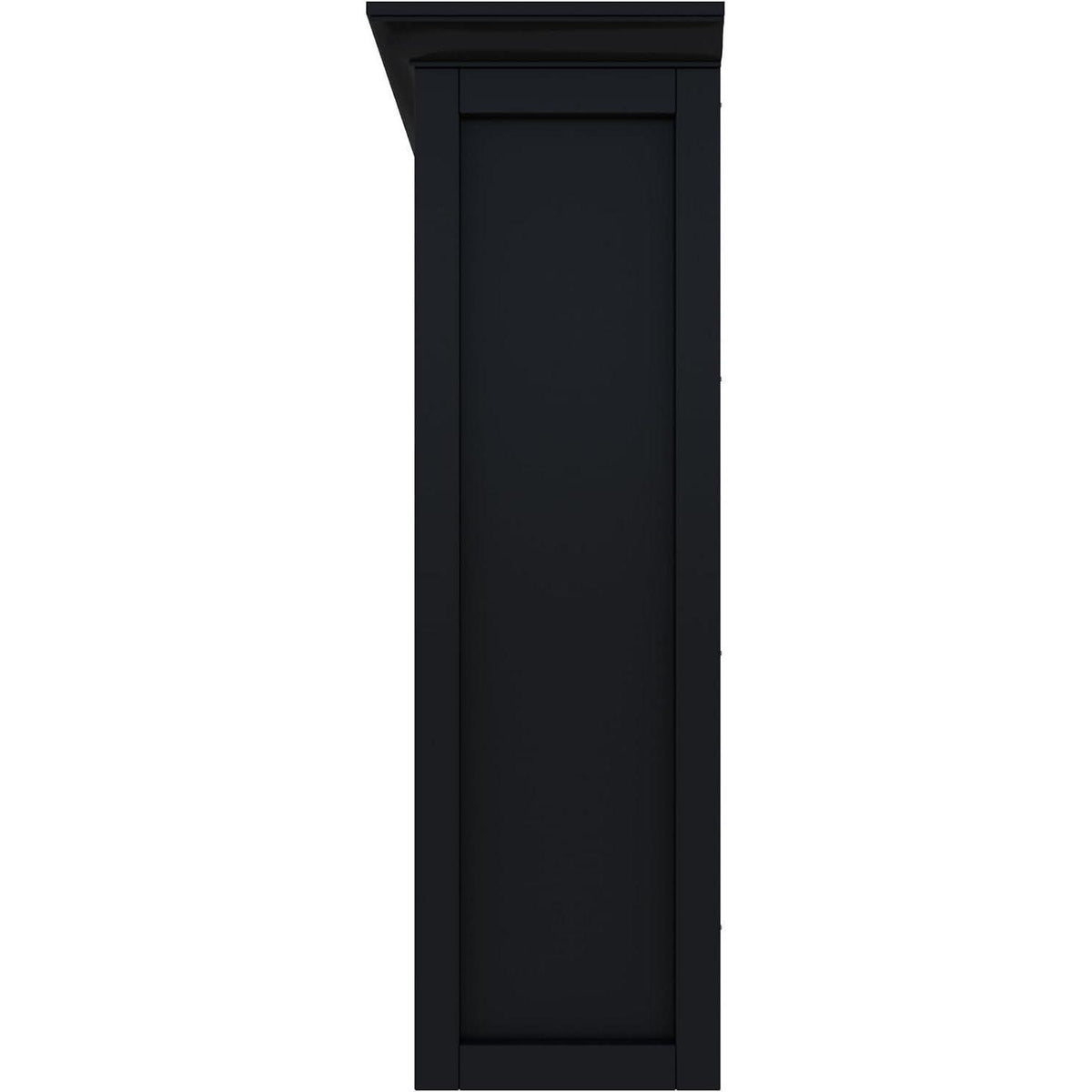 OSCHF 12-Fächer Bücherregal mit Sockel – Modernes Holzregal Schwarz