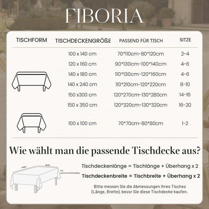 Abwaschbare Tischdecke 350x150 cm – Beige Leinenoptik