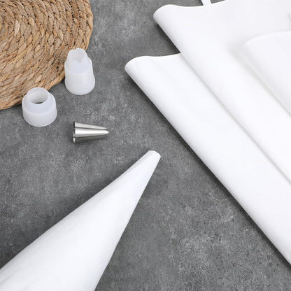 Baumwoll Spritzbeutel Set – 4 Größen für Kuchen & Torten