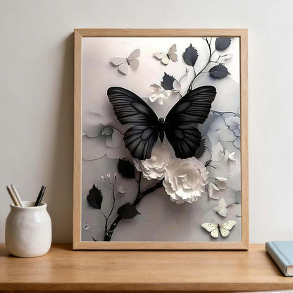 Malen nach Zahlen Schmetterling 40x50cm für Erwachsene & Kinder