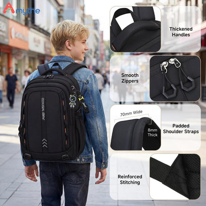 Schulrucksack Jungen Teenager – Wasserdicht & Trolley-Kompatibel