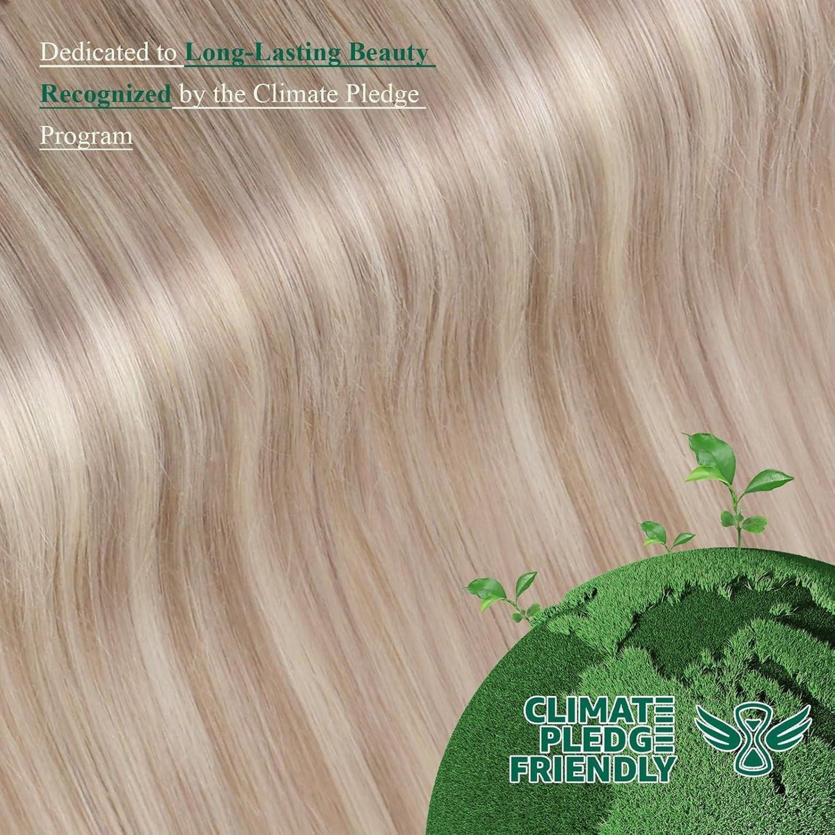 Clip-In Echthaar Extensions Blond Aschblond 30cm