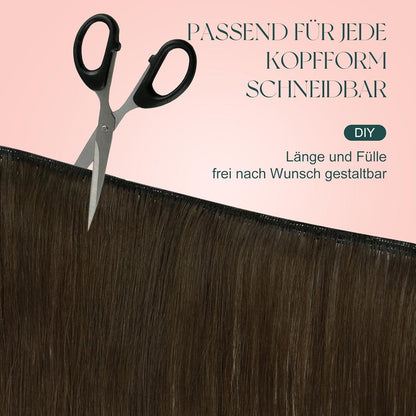 Easyouth Echthaar Tressen Ombre Blond 45cm #2/6/18