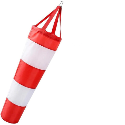 Windsack 0,8m Rot-Weiß – Wetterfester Windrichtungsanzeiger für Garten