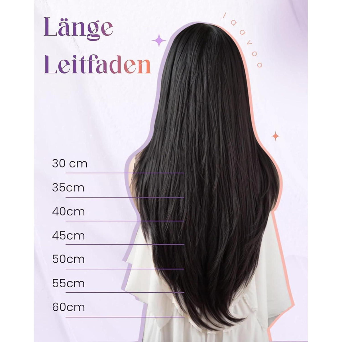 Echthaar Tressen Braun Balayage Ombre 35cm Remy Haar