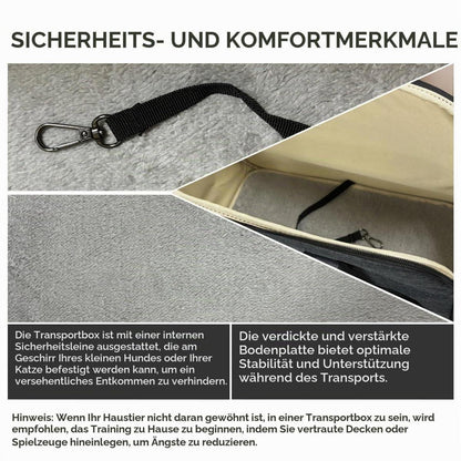 Hundetransporttasche Dunkelblau für kleine Hunde & Katzen