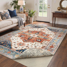 Vintage Teppich 160x230cm – Waschbar & Rutschfest für Wohnzimmer