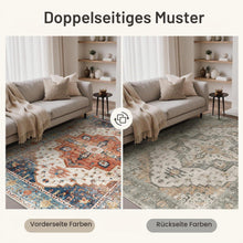 Vintage Teppich 160x230cm – Waschbar & Rutschfest für Wohnzimmer
