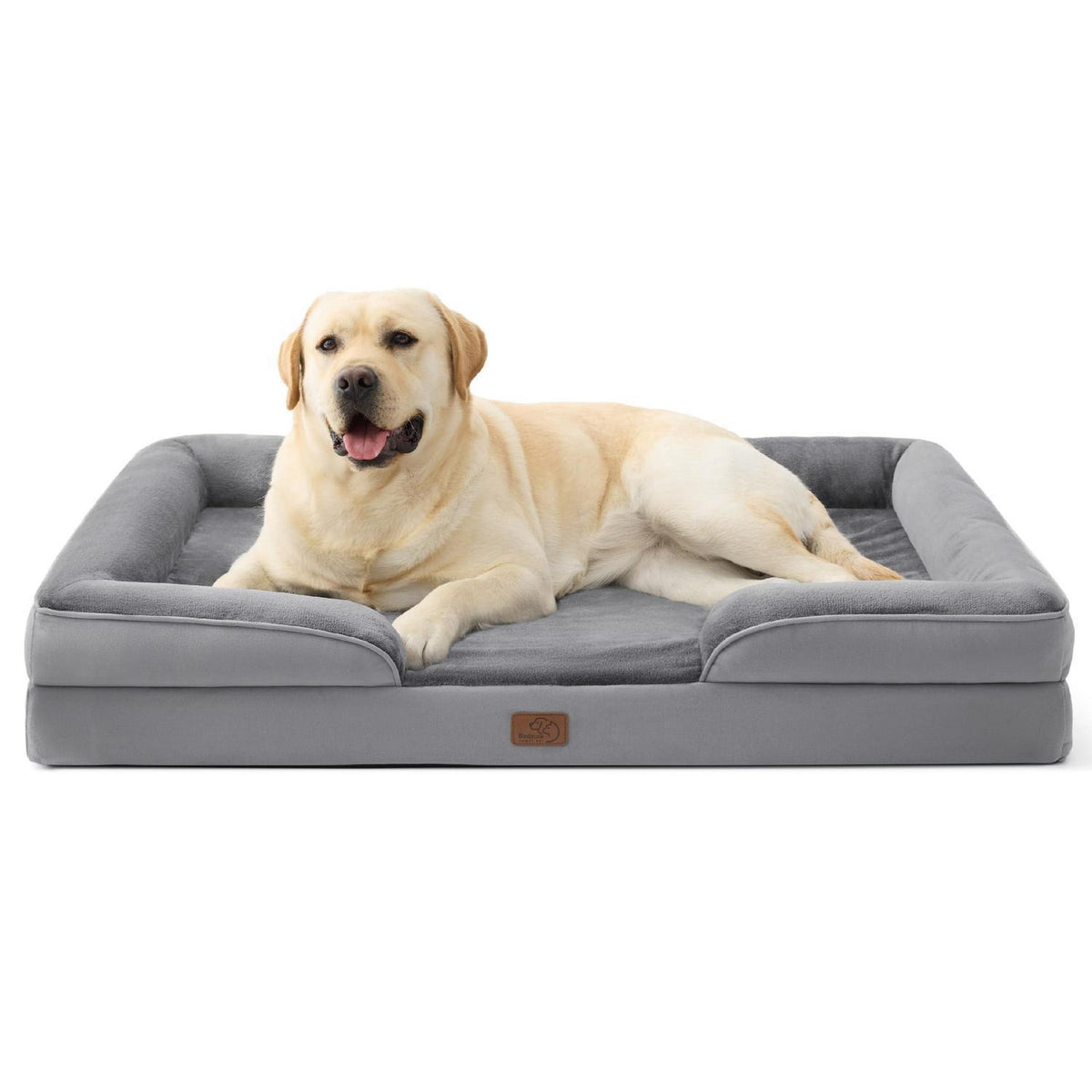 Orthopädisches Hundebett Grau – Kuscheliges Sofa für Große Hunde
