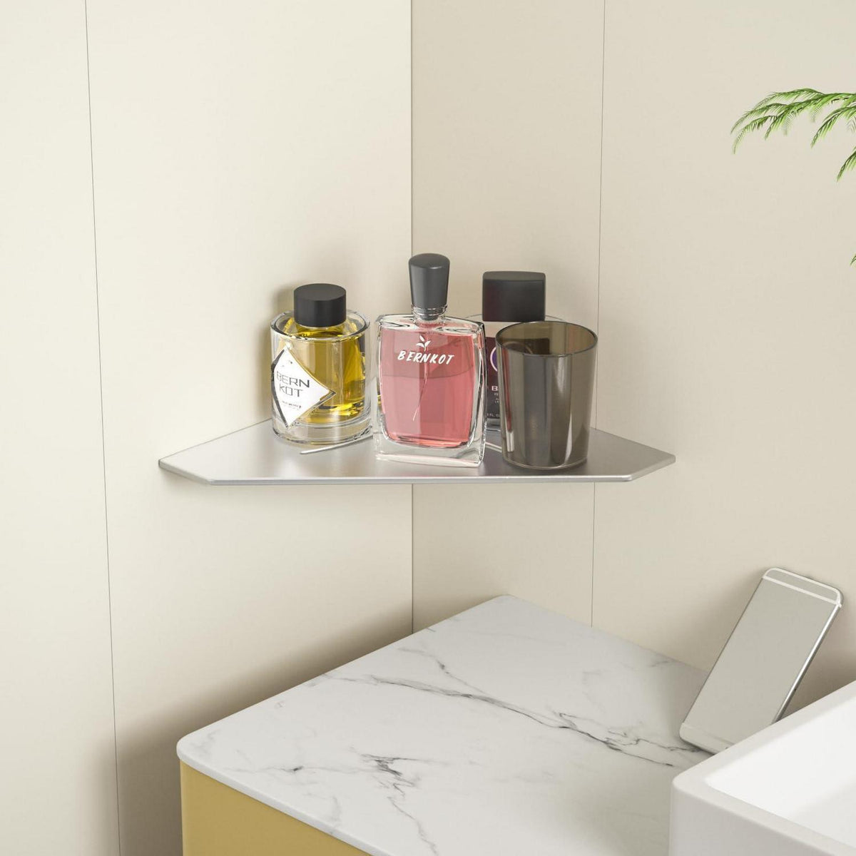 Edelstahl Duschablage Ecke 2er-Pack – Rostfrei & Platzsparend