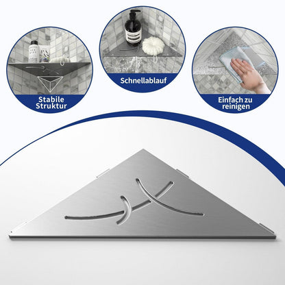 Eck-Duschregal Edelstahl 2er-Pack – Platzsparend & Robust
