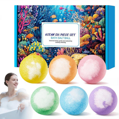 Blütenduft Badebomben Geschenkset 6er Pack – Entspannung & Feuchtigkeit
