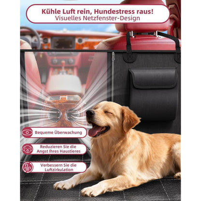 Hundedecke Auto Rückbank Wasserdicht Kratzfest mit Seitenschutz