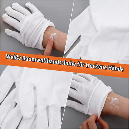 3 Paar Baumwollhandschuhe für SPA Handpflege