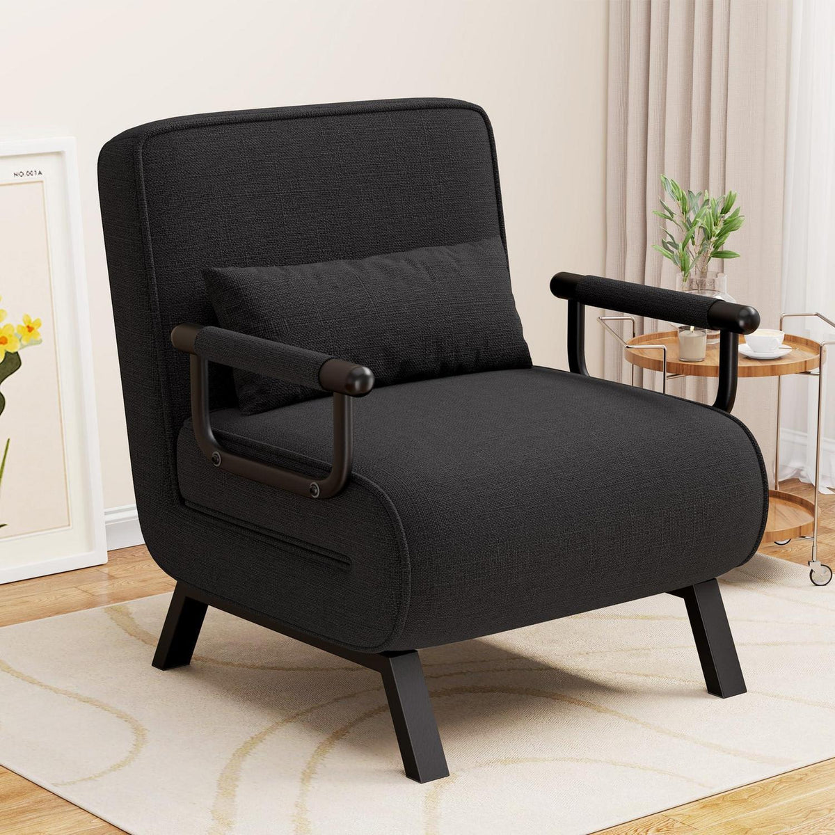 4-in-1 Schlafsessel: Platzsparendes Bett & Relaxsessel
