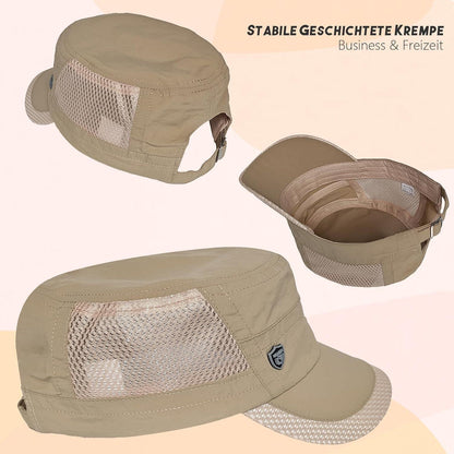 2x Military Cap Herren Cadet Hut Verstellbar Sommer M-L