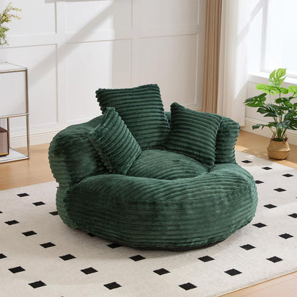 Lazy Sitzsack mit hohem Rücken – Bequemer Lounger für Wohnzimmer