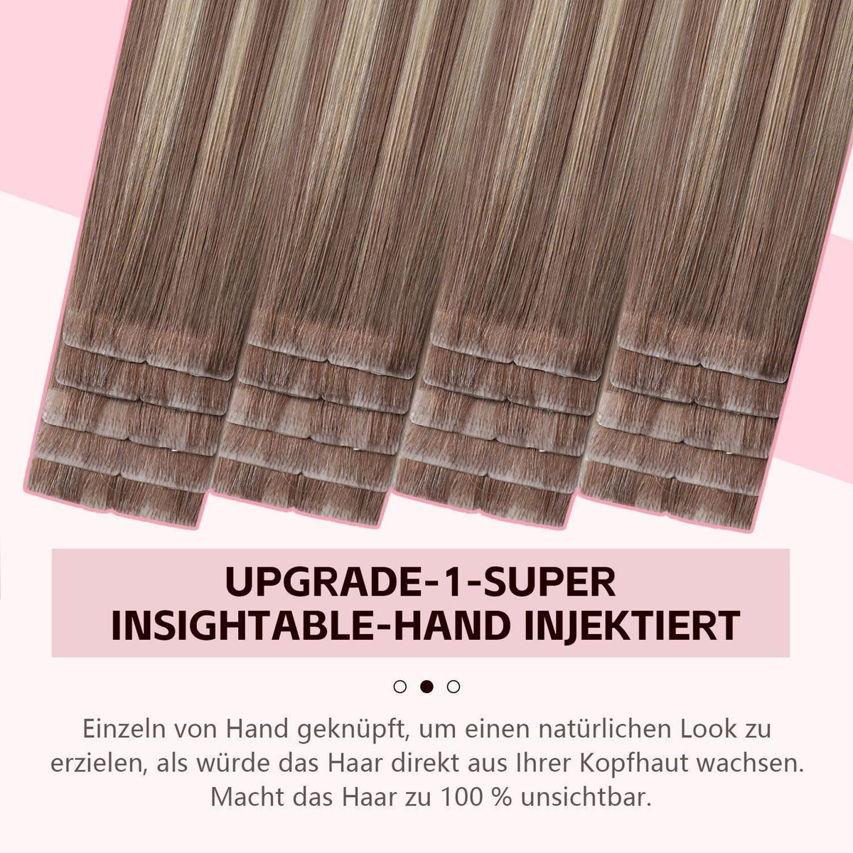 Echthaar Tape-in Verlängerung #8/60 – 55cm, 50g