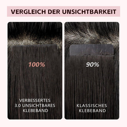 Remy Tape-in Haarverlängerung #60 Platinblond 45cm Echthaar