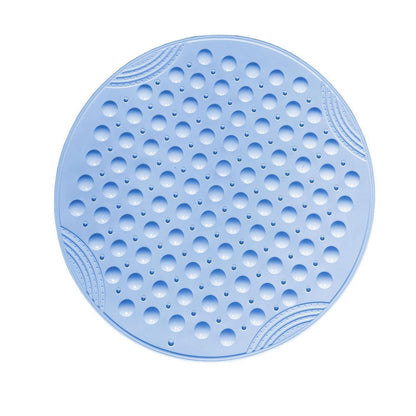 Rutschfeste Duschmatte rund blau – Antirutschmatte für Dusche