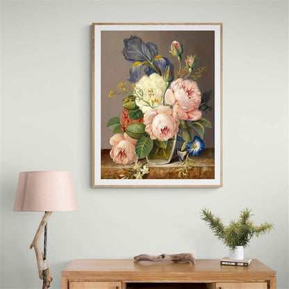 Malen nach Zahlen Blume für Erwachsene – DIY Bastelset